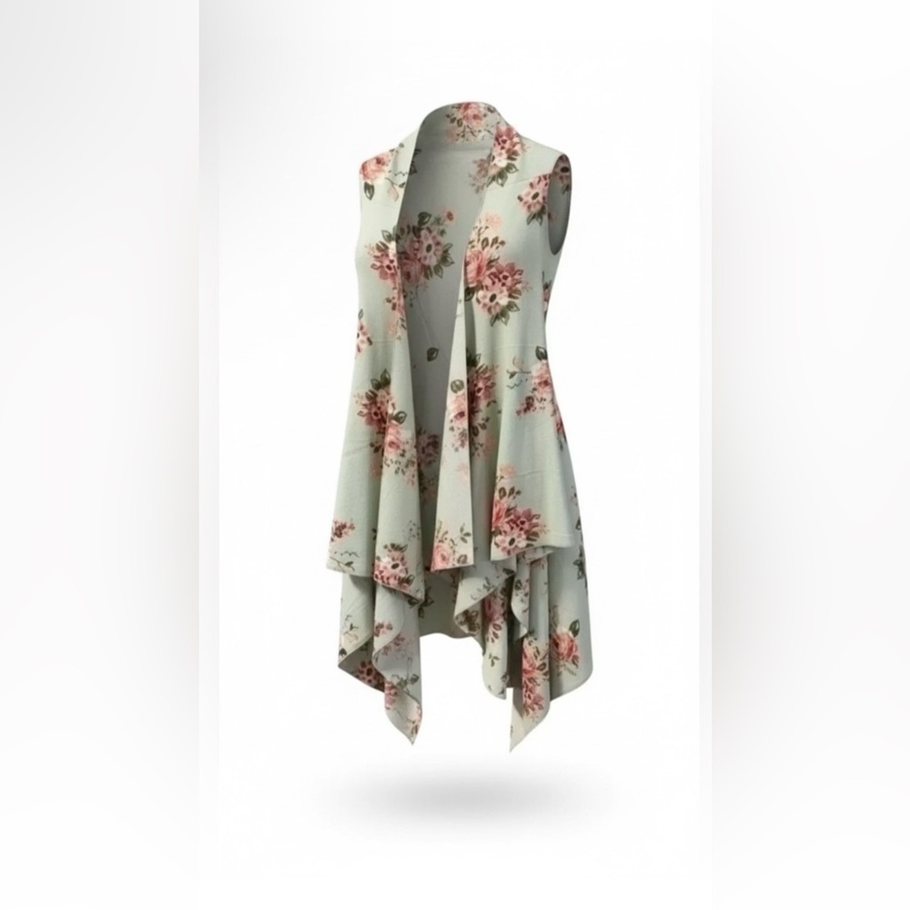 Pretty Young Thing Sleeveless Kimono OS
